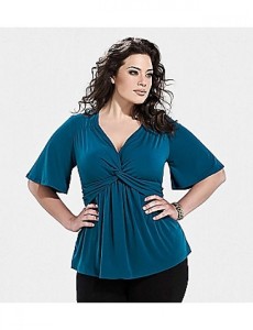 Plus Size Blue Top