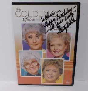Lifetime Intimate Portraits Golden Girls  DVD Signed by Betty White!