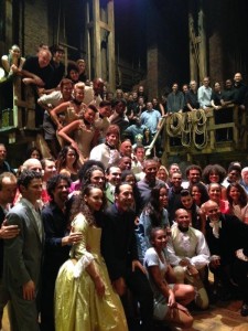 President Obama poses with cast of Hamilton (Broadway World)